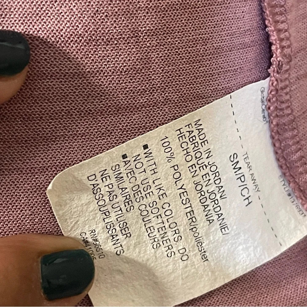 Under Armour Mauve Loose Fit Short Sleeve Top SMALL - Picture 7 of 7